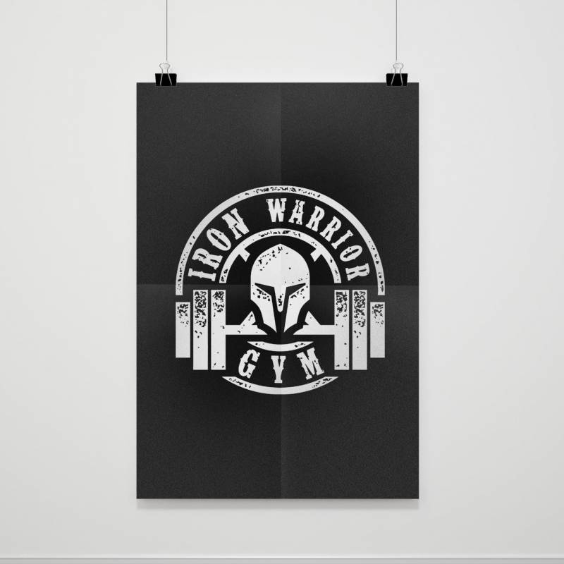 Iron Warrior Gym Poster - Poster Art Design