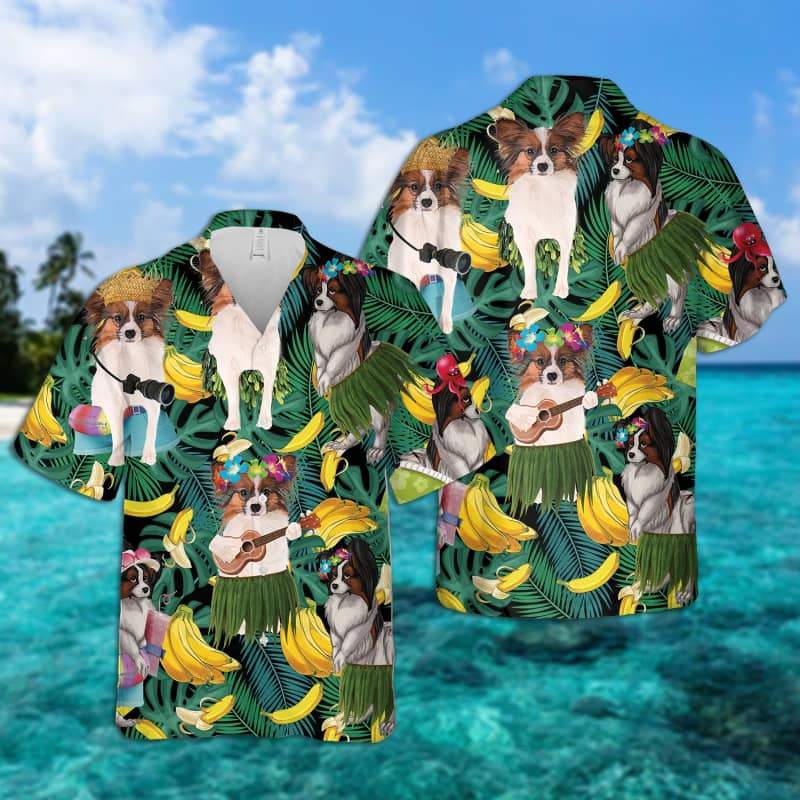 Papillon Hawaii Summer Hawaii Unisex Print Aloha Short Sleeve Casual Shirt Ha16085