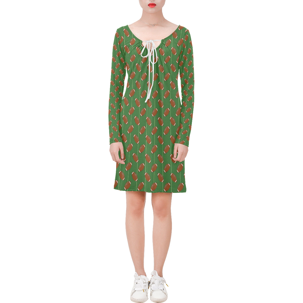 American Football On Field Themed Long Sleeves Dress Shirtstore24H