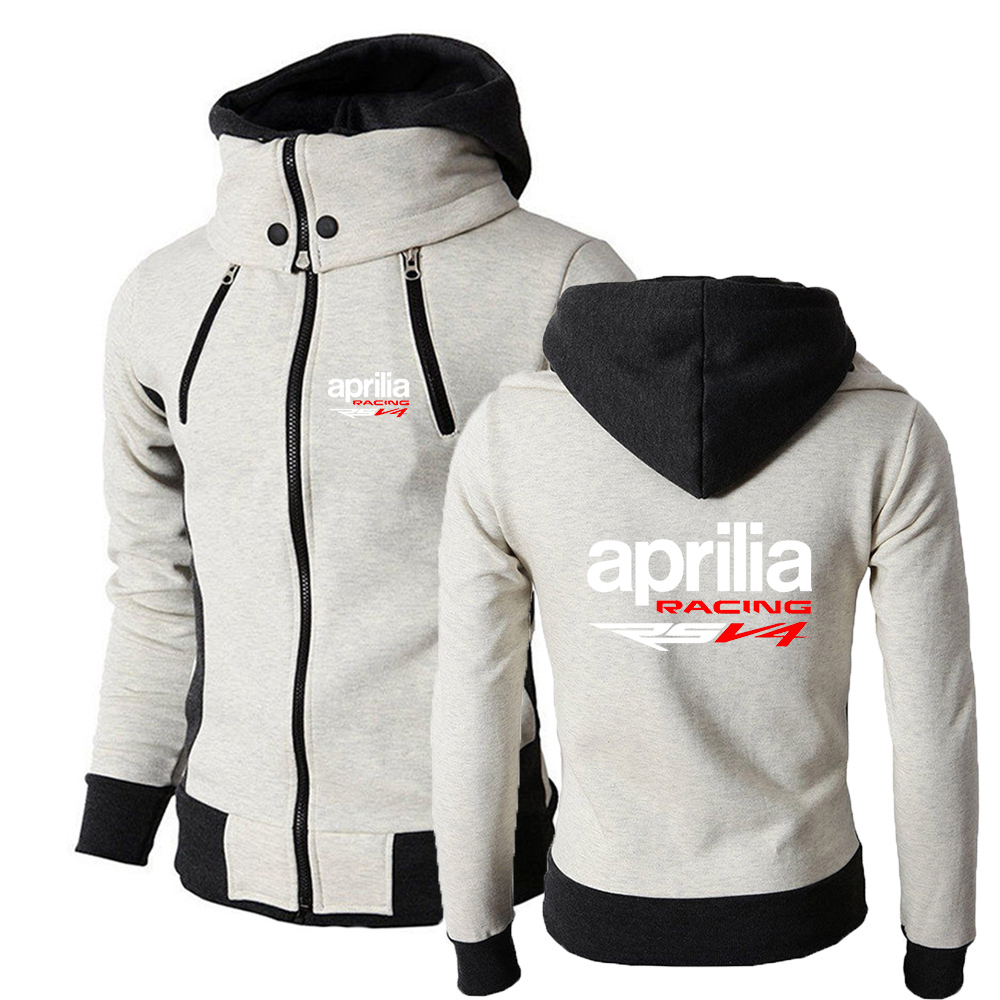 2022 New Aprilia Racing RSV4 Spring Autumn Print Zipper Hoodies Sportswear Solid Color Sweatshirts Hooded Man Coats Jackets alx