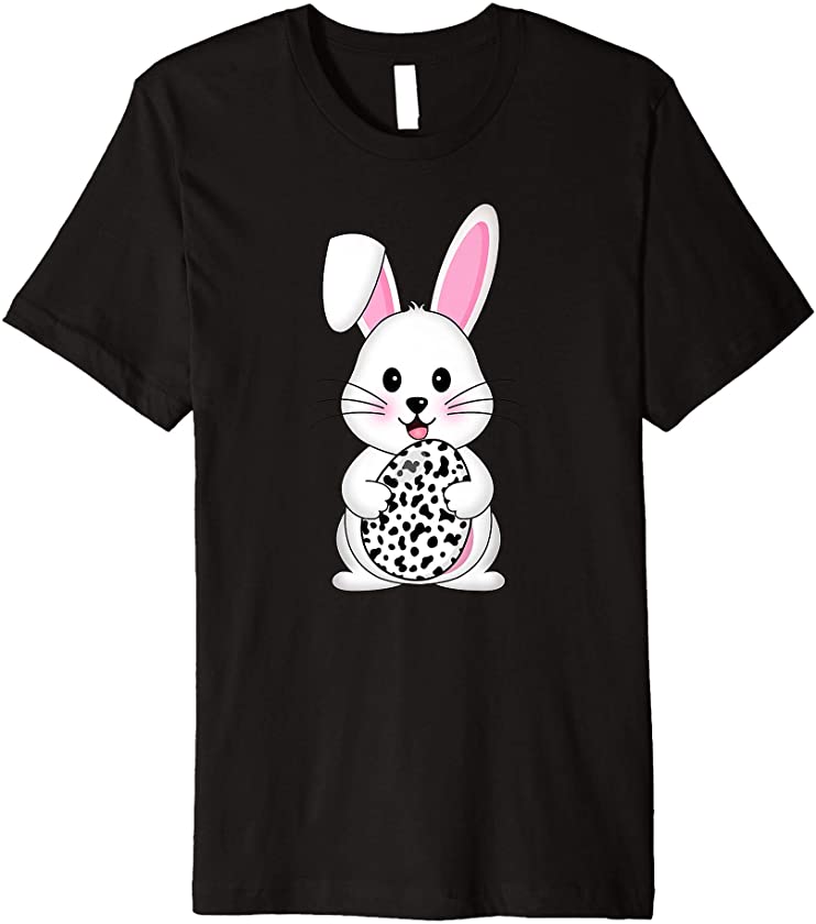 Cute Easter Egg Bunny Dalmatian Dog Costume For Boys Girls Premium T-Shirt