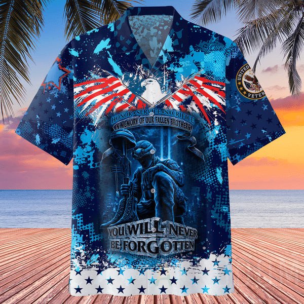 You Will Never Be Forgotten Veteran Hawaiian Shirts For Men And Women