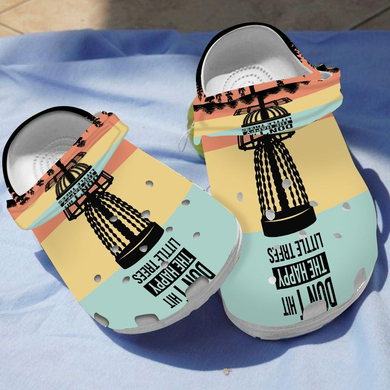 Don’T Hit The Happy Little Tree Disc Golf Clogs Shoes