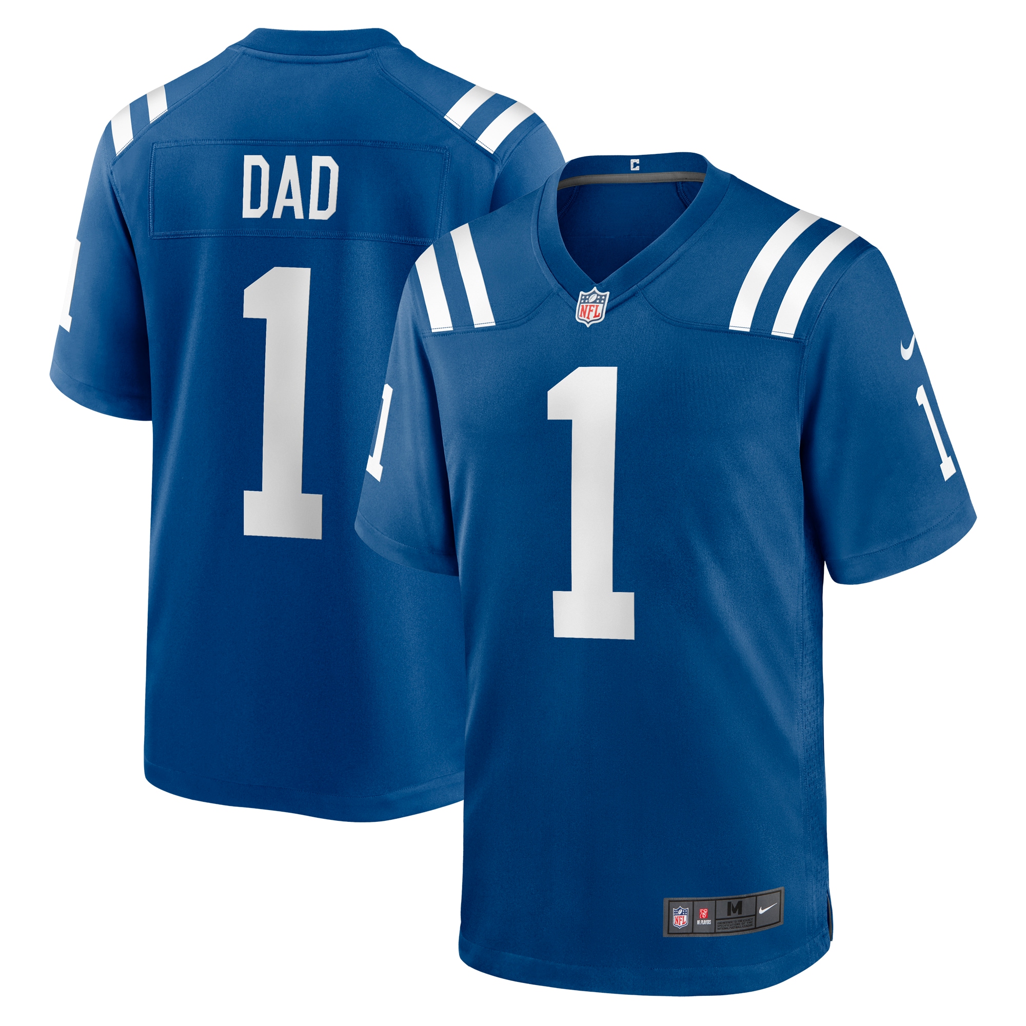 Number 1 Dad Indianapolis Colts Game Jersey – Royal