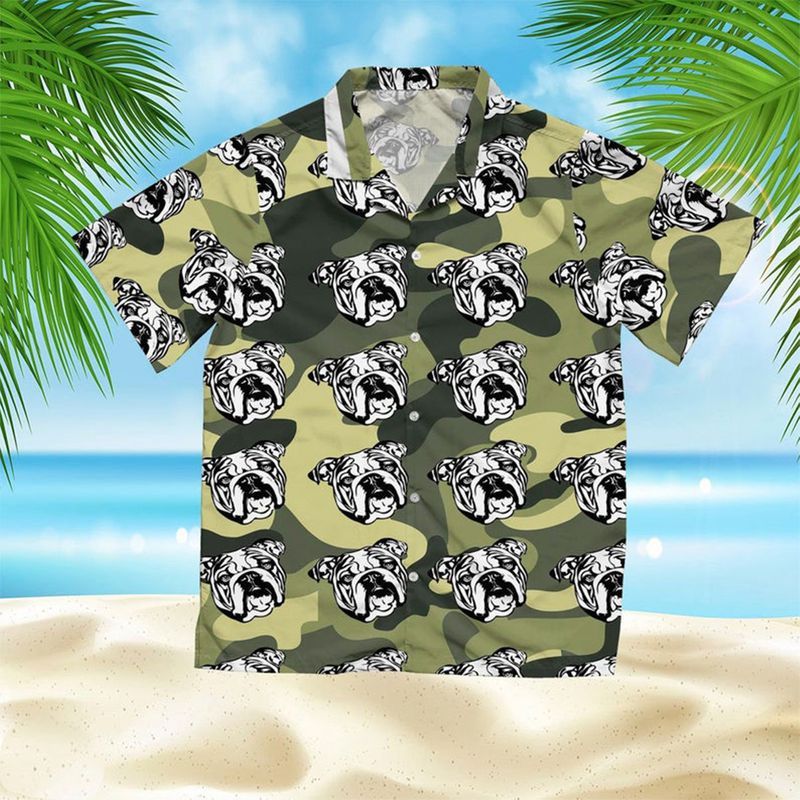 Pug Camo Animal Green High Quality Unisex Hawaii Shirt For Men And Women Ha21269