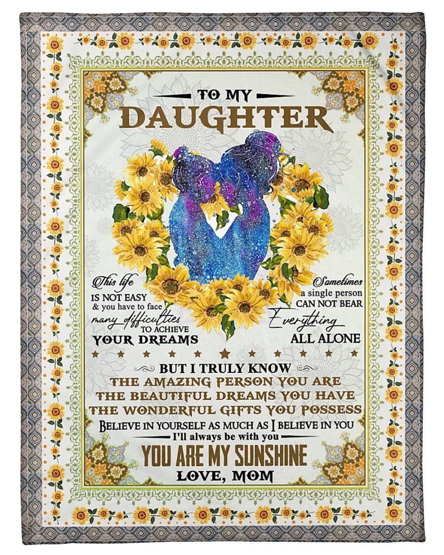 [Personalized Name] You Are My Sunshine Fleece Blanket, Sherpa Blanket, Gift For Family Member, Friends Gift, Christmas Gift, Home Decor, Home Living