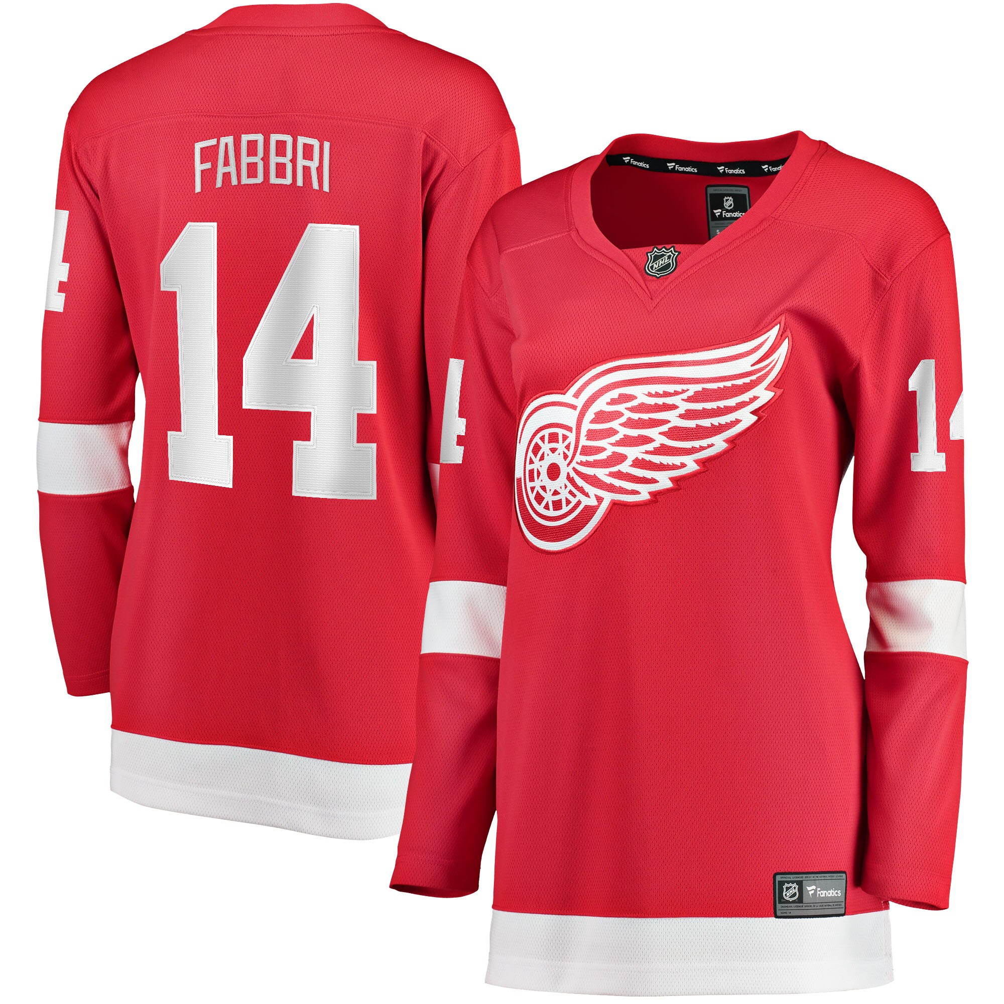 Women's Detroit Red Wings Robby Fabbri Red Home Breakaway Player Jersey