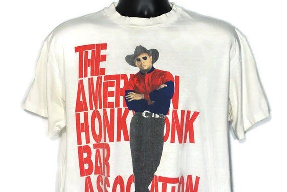 1993 Garth Brooks AHBA The American Honky Tonk Bar Association 93 Tour Double Sided Vintage Country Concert T Shirt