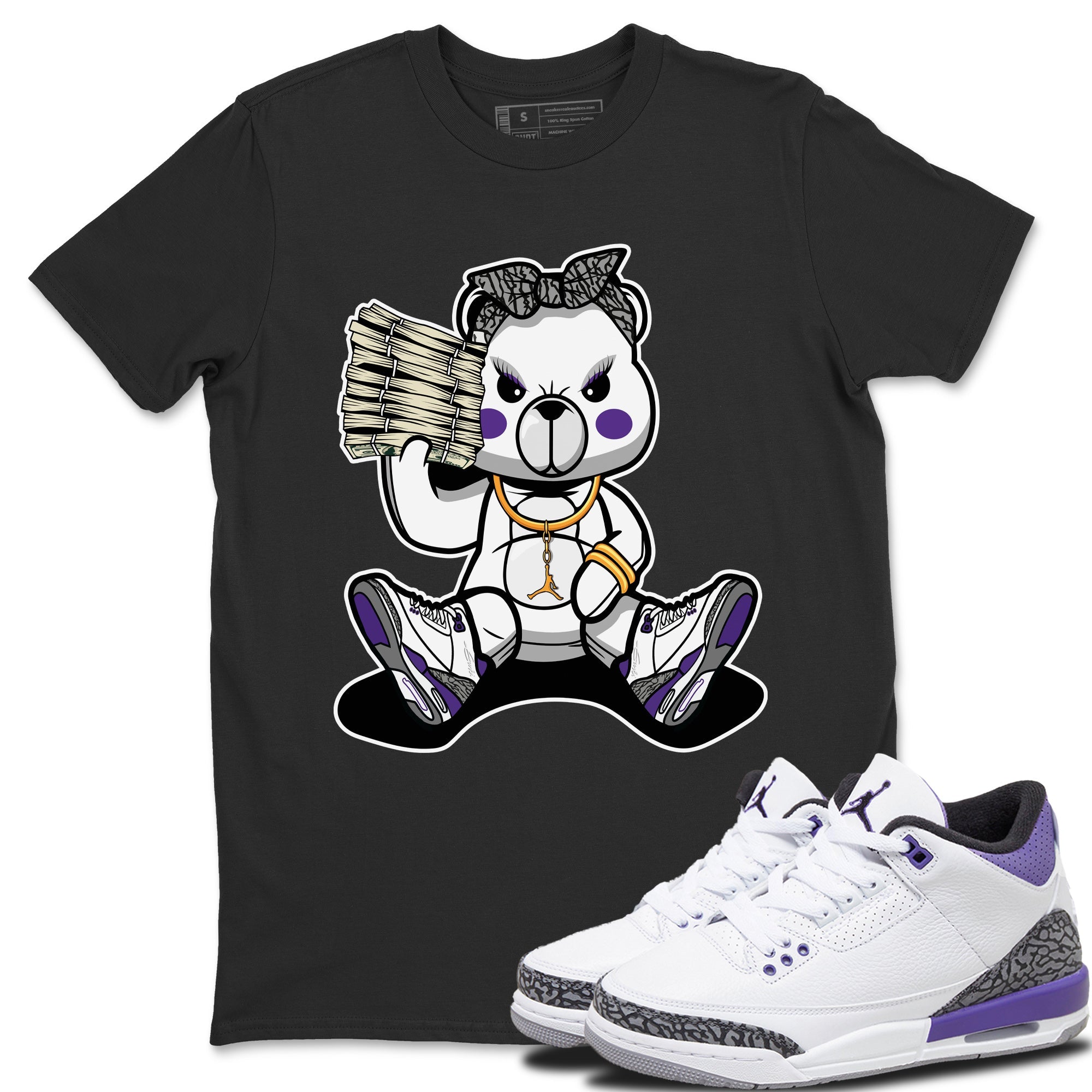 Bad Baby Bear T-Shirt – Air Jordan 3 Dark Iris