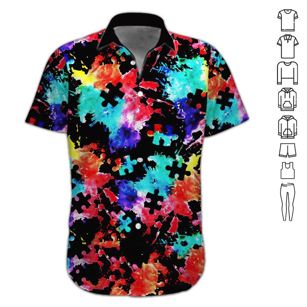 Autism Awareness Shirt – Amazing Colorful Autistic Kids Hawaiian Shirt Summer Hawaiian For Men, Women, Couple