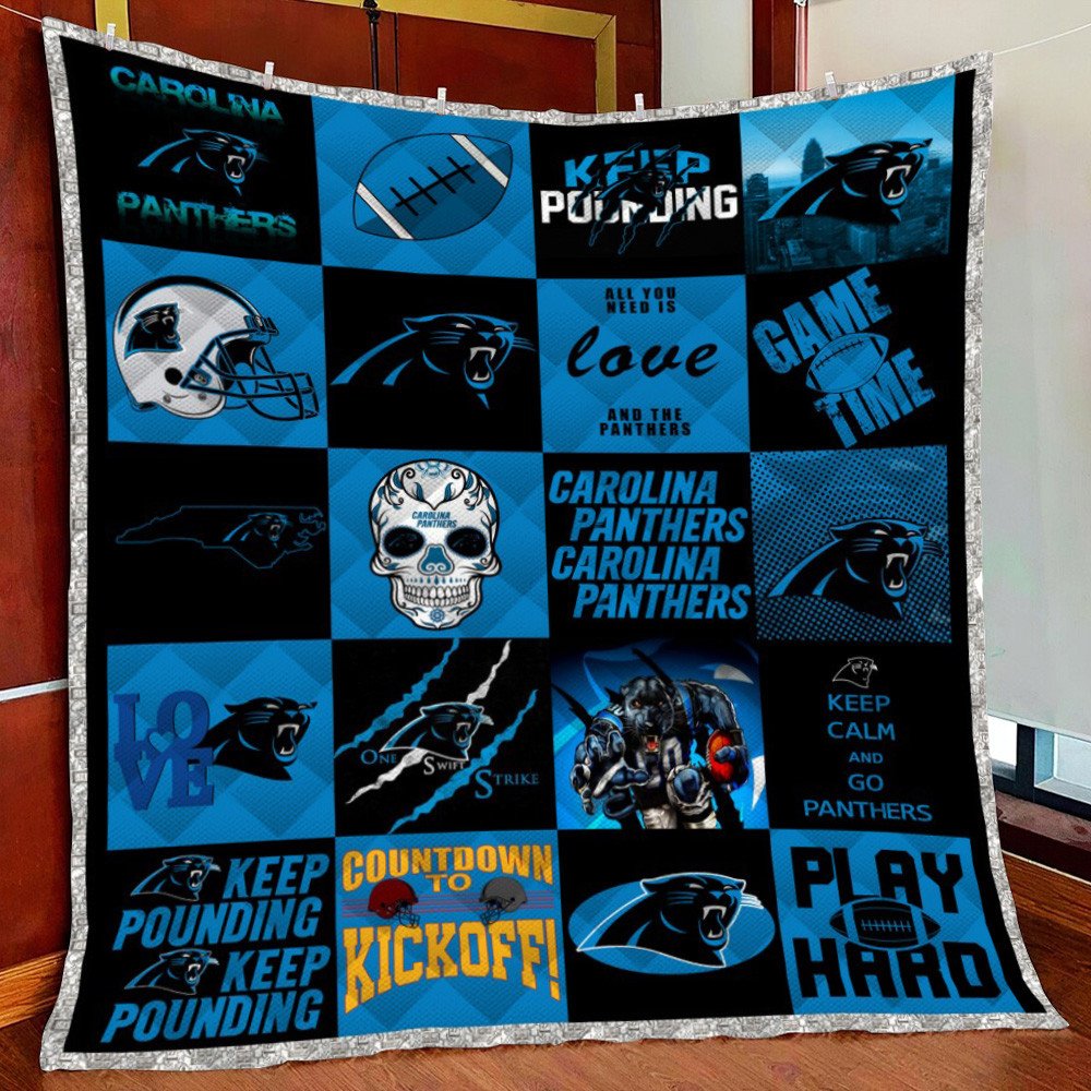 Carolina Panthers Fleece Blanket Quilt Blanket