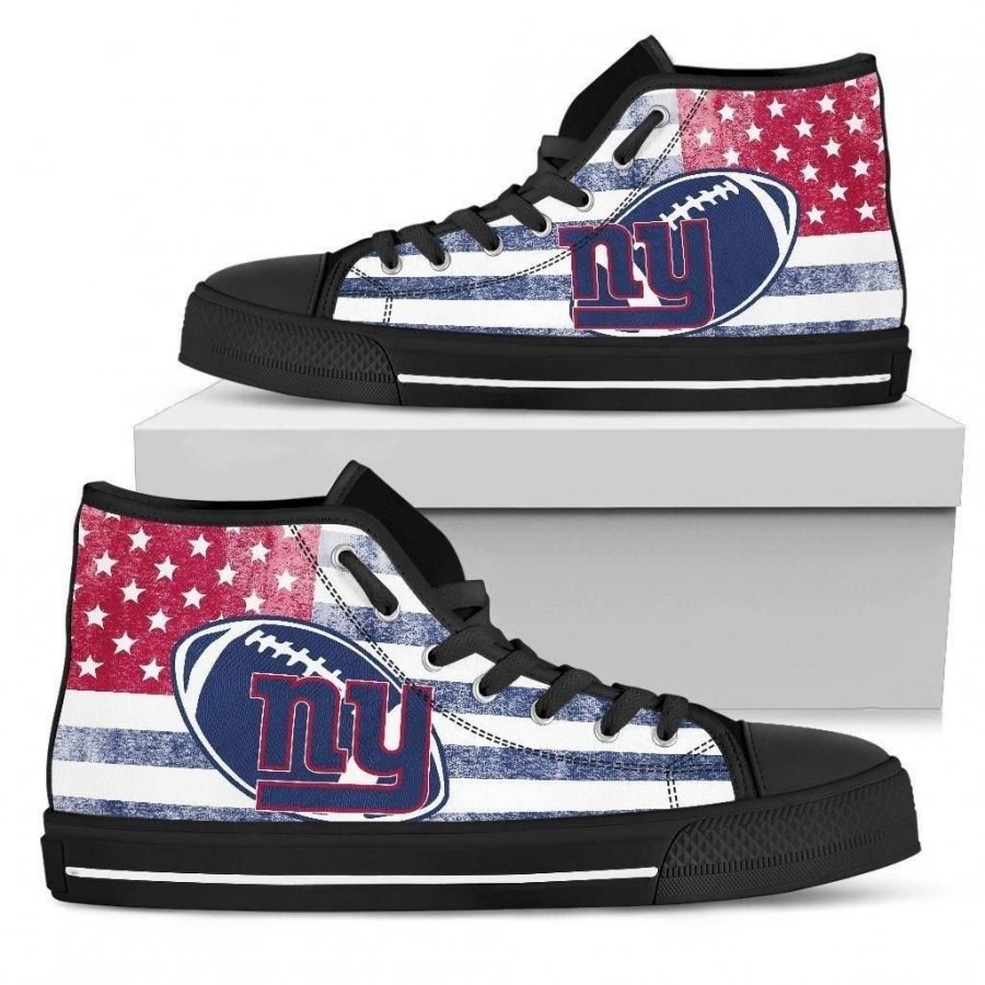 Flag Rugby New York Giants High Top Shoes #427