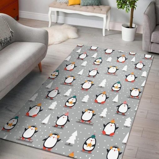 Christmas Tree Penguin Sku 262032 Area Rug Living Room Rug Home Decor Carpets