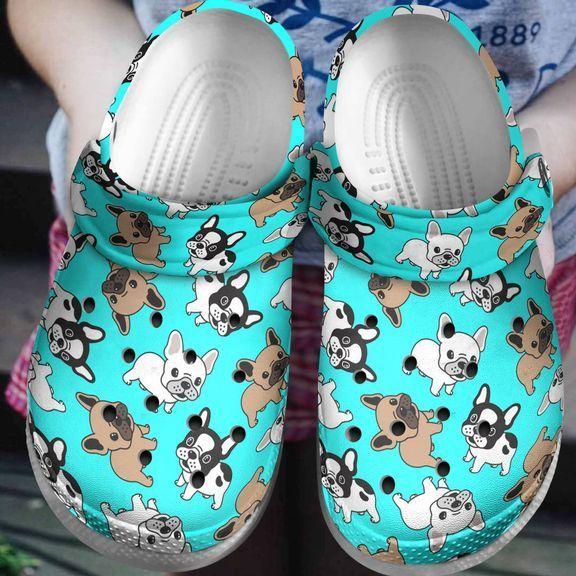 French Bulldog Personalize Clog, Custom Name, Text, Fashion Style For Women, Men, Kid, Print 3D Lovely Bulldog