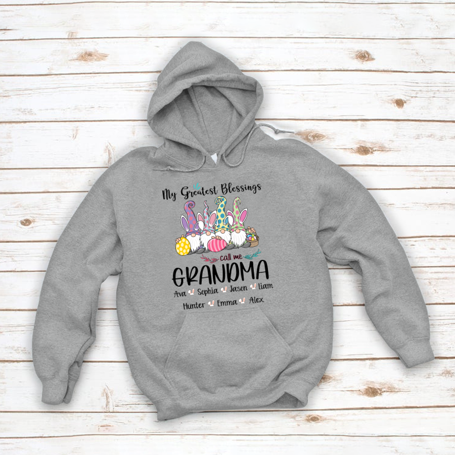 My Greatest Blessings Call Me Grandma Easter Hoodie