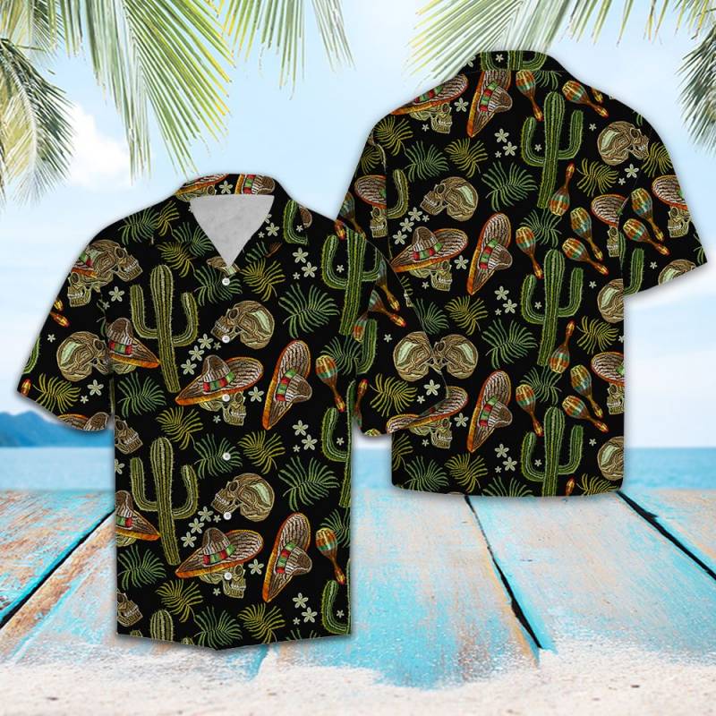 Skull Love Cactus Hawaii Shirt Ha74512