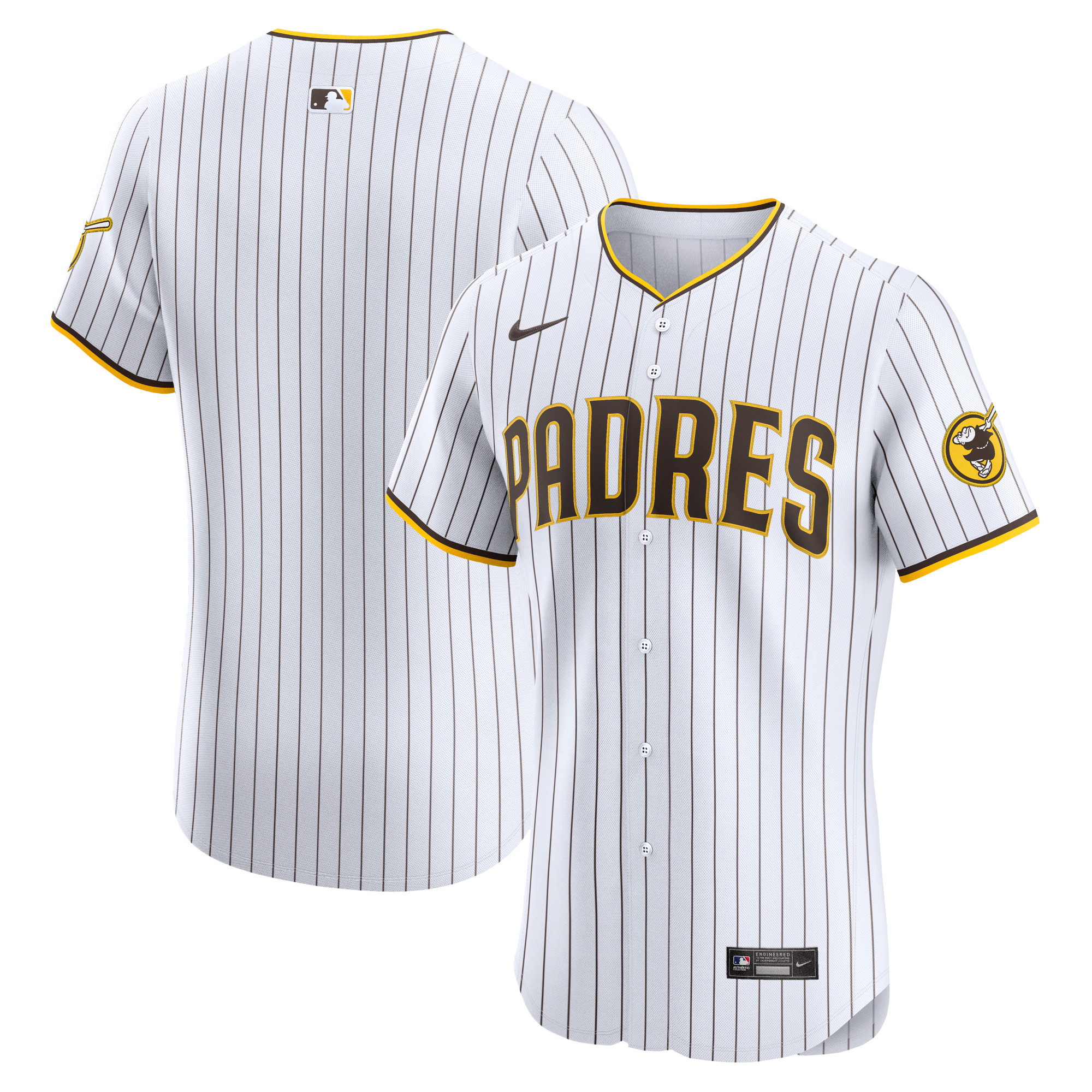 San Diego Padres Home Elite Jersey – White