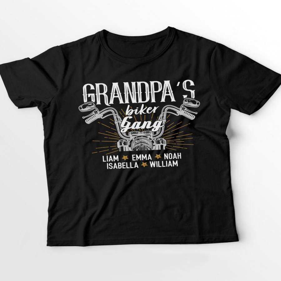 Grandpa’s Biker Gang | Personalized T-Shirt