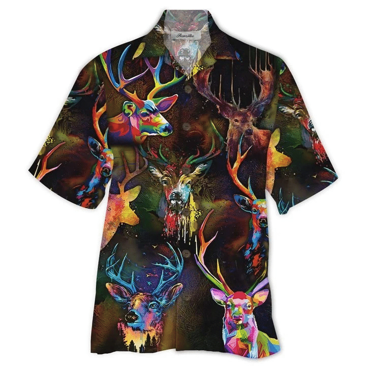 Deer Painting Hawaii Shirt Unisex Adult Ha78417