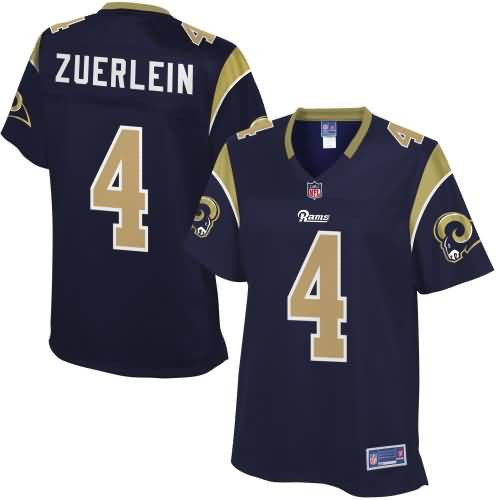 Womens Los Angeles Rams Greg Zuerlein NFL Pro Line Navy Team Color Jersey