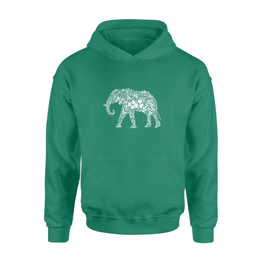 Funny Shamrock Elephant Animal Lover St Patrick Day – Standard Hoodie