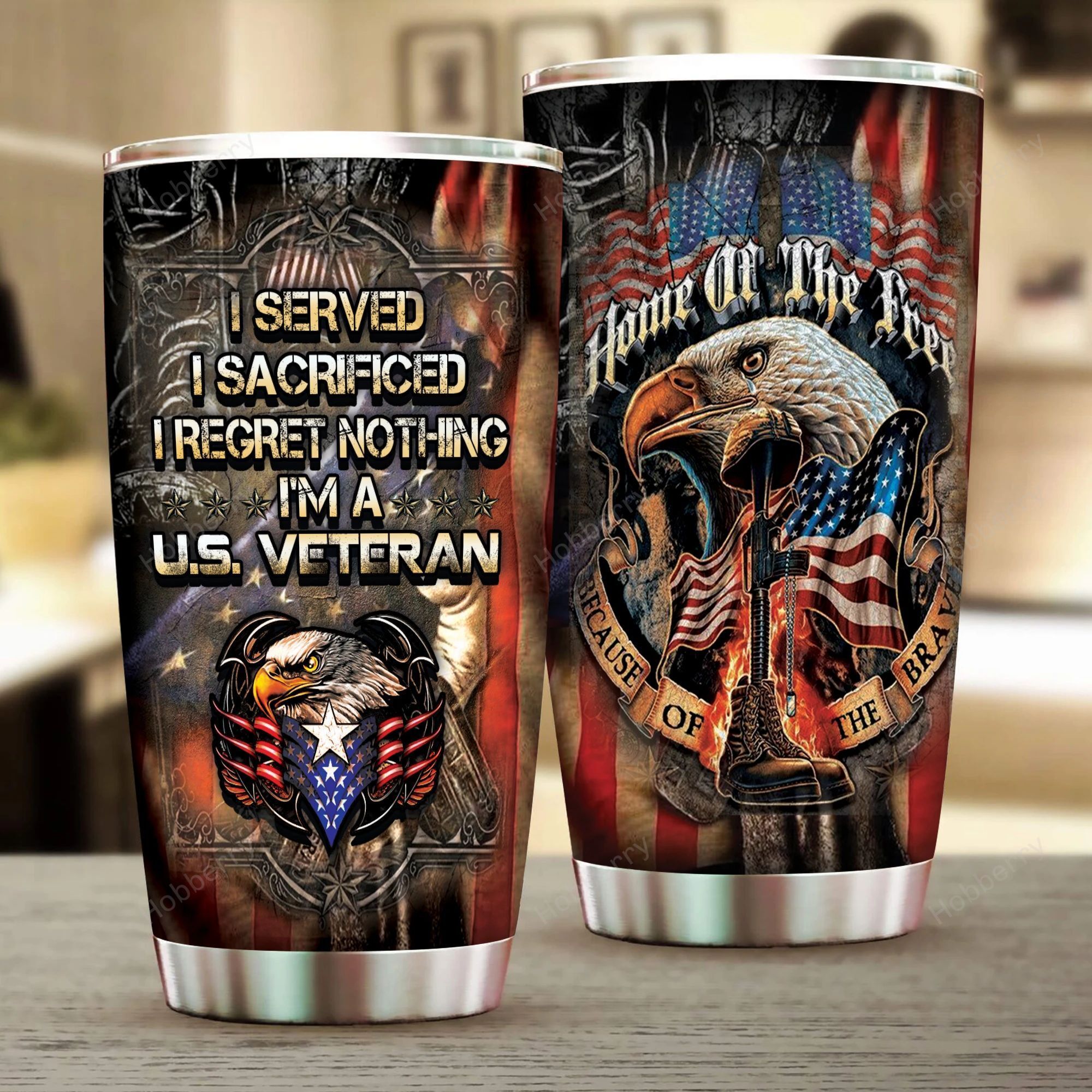 Us Veteran Steel Tumbler