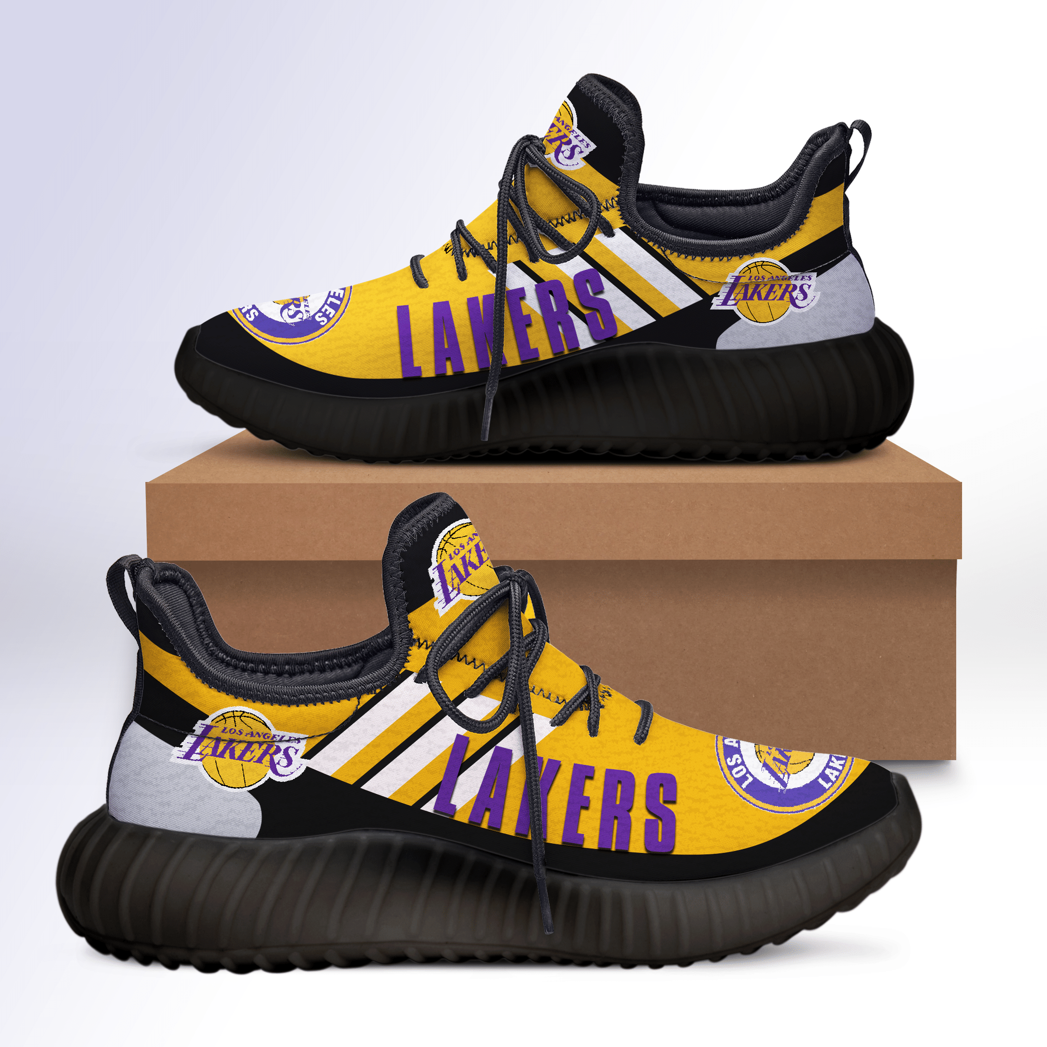 La Lakers Yellow Yz Shoes – V2