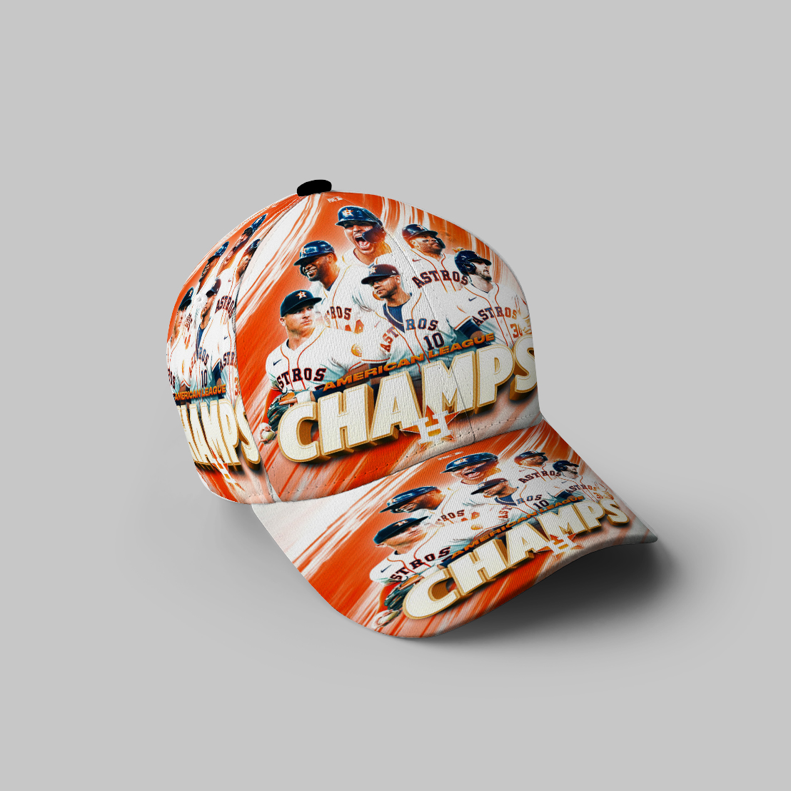 Houston Astros Team Champs 3D Printing Baseball Cap Classic Hat