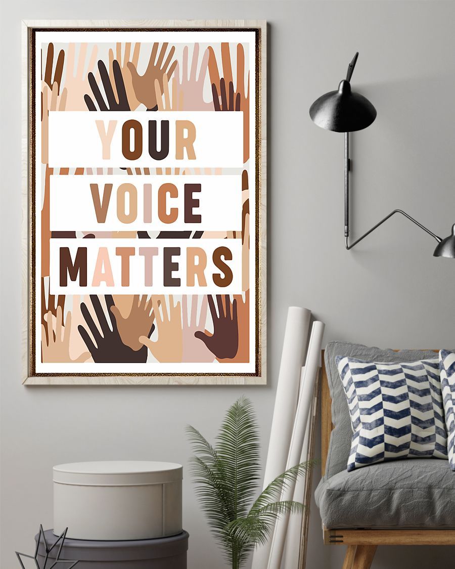Your Voice Matter Unframed Vertical Poster Poster Art Design