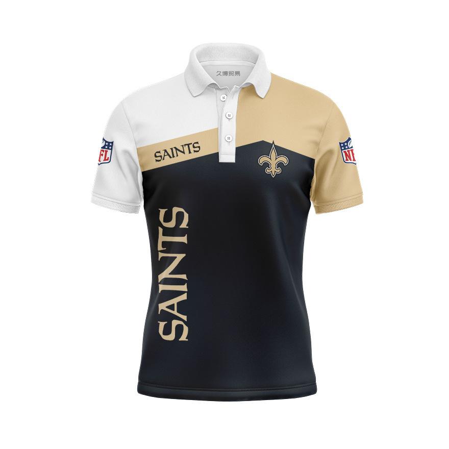 New Orleans Saints Women’S Button Up Polo Shirt