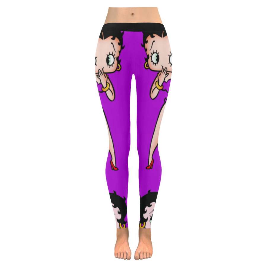 Betty Boop Purple Leggings - EmprintsTOP