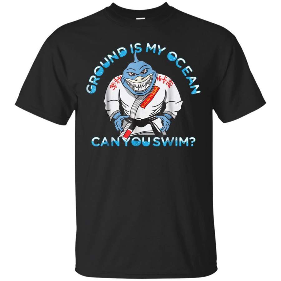 AGR Bjj Tshirt  Do You Know How To Swim With Bjj Master Shark Jaq T-shirt