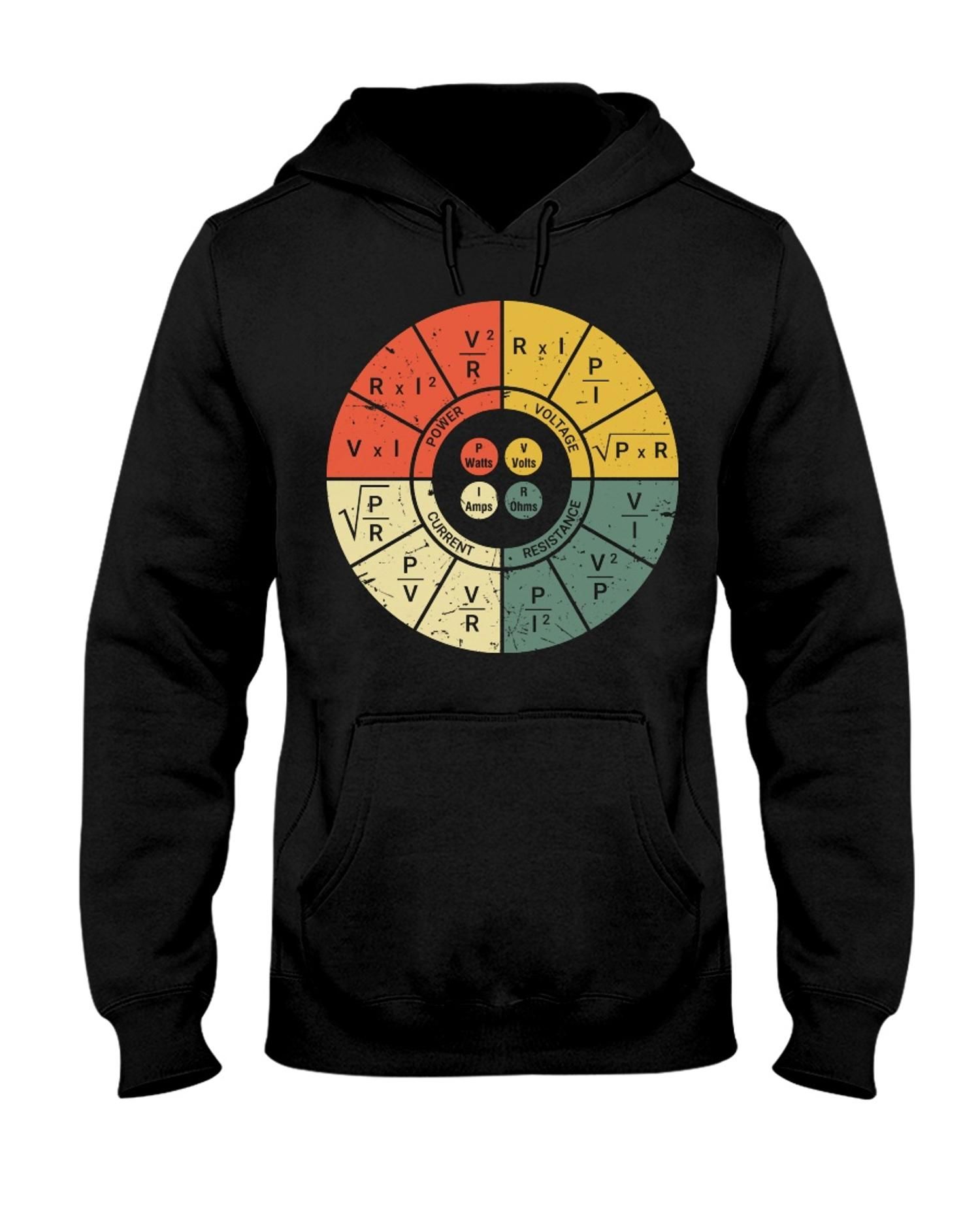 Vintage Ohm’S Law Electrical Engineer Hooded Sweatshirt