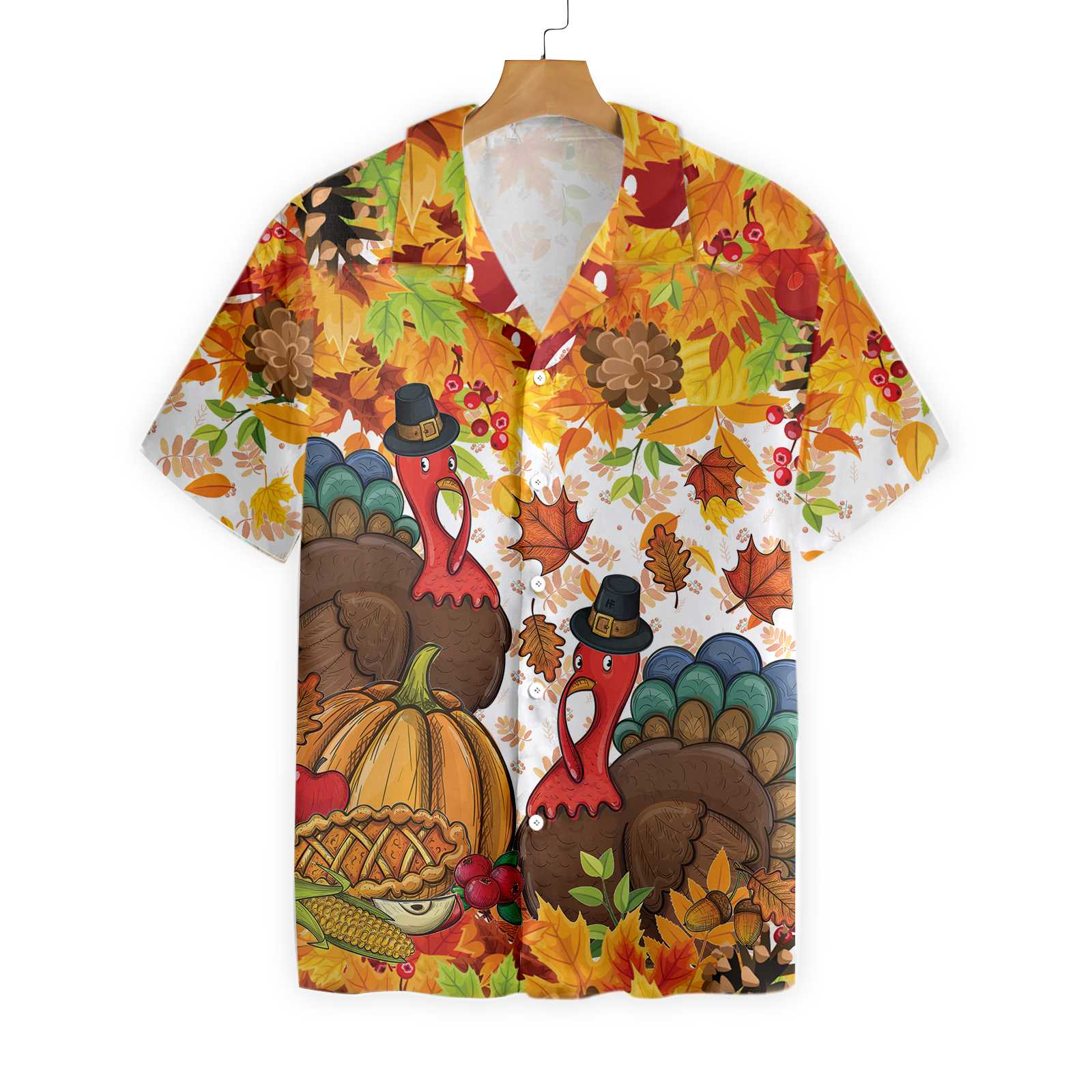 Colorful Festive Thanksgiving Hawaii Shirt Ha33046