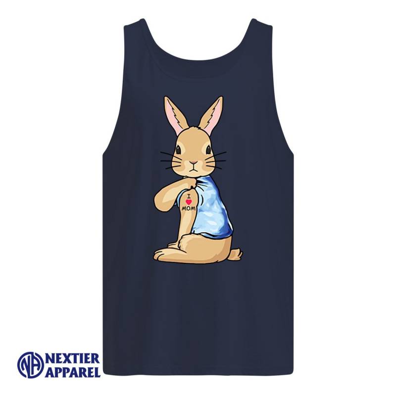 Bunny I Love Mom Tattoo Shirt Men’s Tank Top