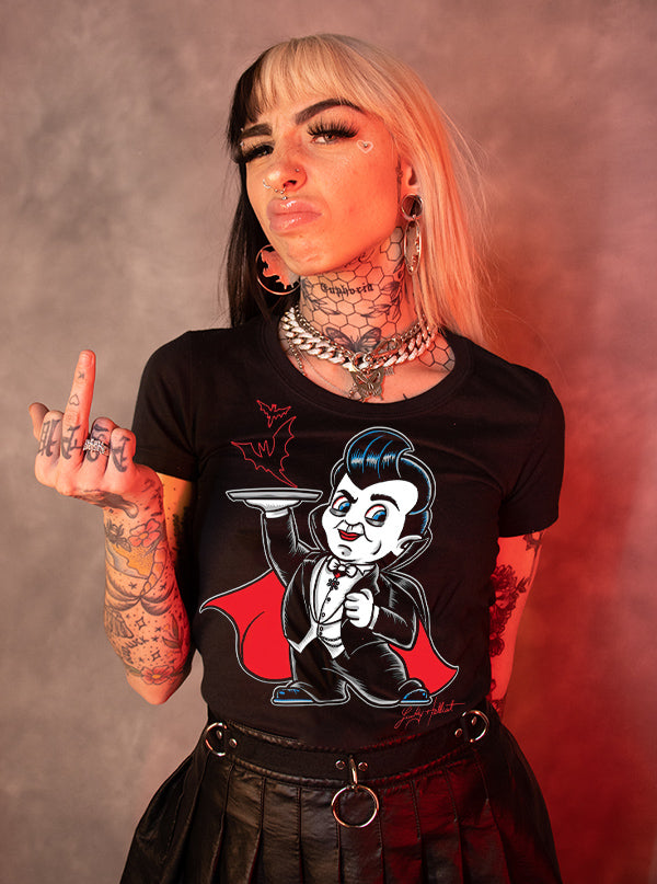 Women’S Lucky Hellcat Vampire Tee By Cartel Ink