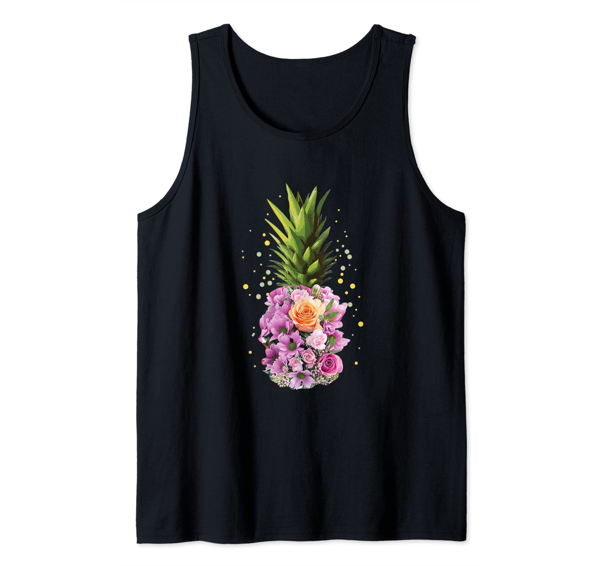 Flower Pineapple Shirt Aloha Beaches Hawaii Tank Top