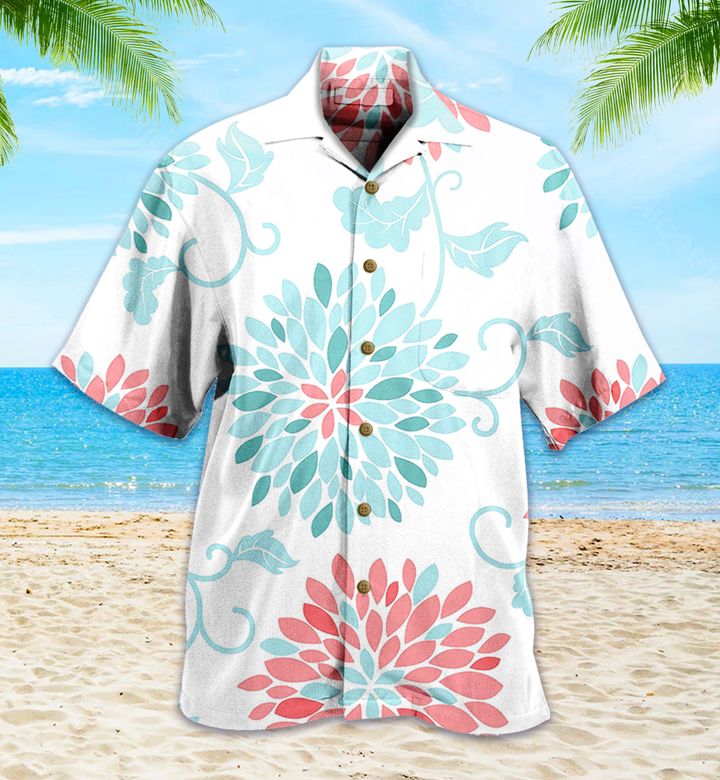 Coral Turquoise Emma Pink Hawaii Shirt Hawaii For Men Women Ha26592