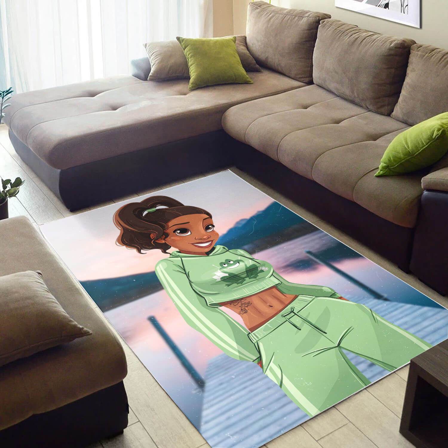 Afrocentric Rugs Pretty Melanin Girl African Inspired Area Rug Afrocentric Home Decor WBG32180