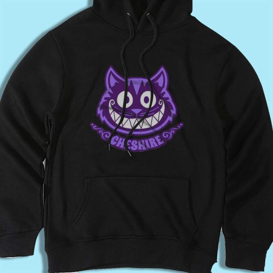 Alice Cheshire Cat Funny Smile Alice In Wonderland Men’S Hoodie