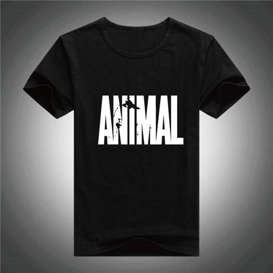 Animal Printed Brand Cotton Men’S Fashion Casual T-Shirt Round Neck Short Sleeves T Shirt Cool Tops Clothing