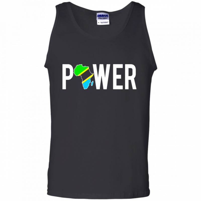 Africa Black African Power Tanzania Map T Shirt