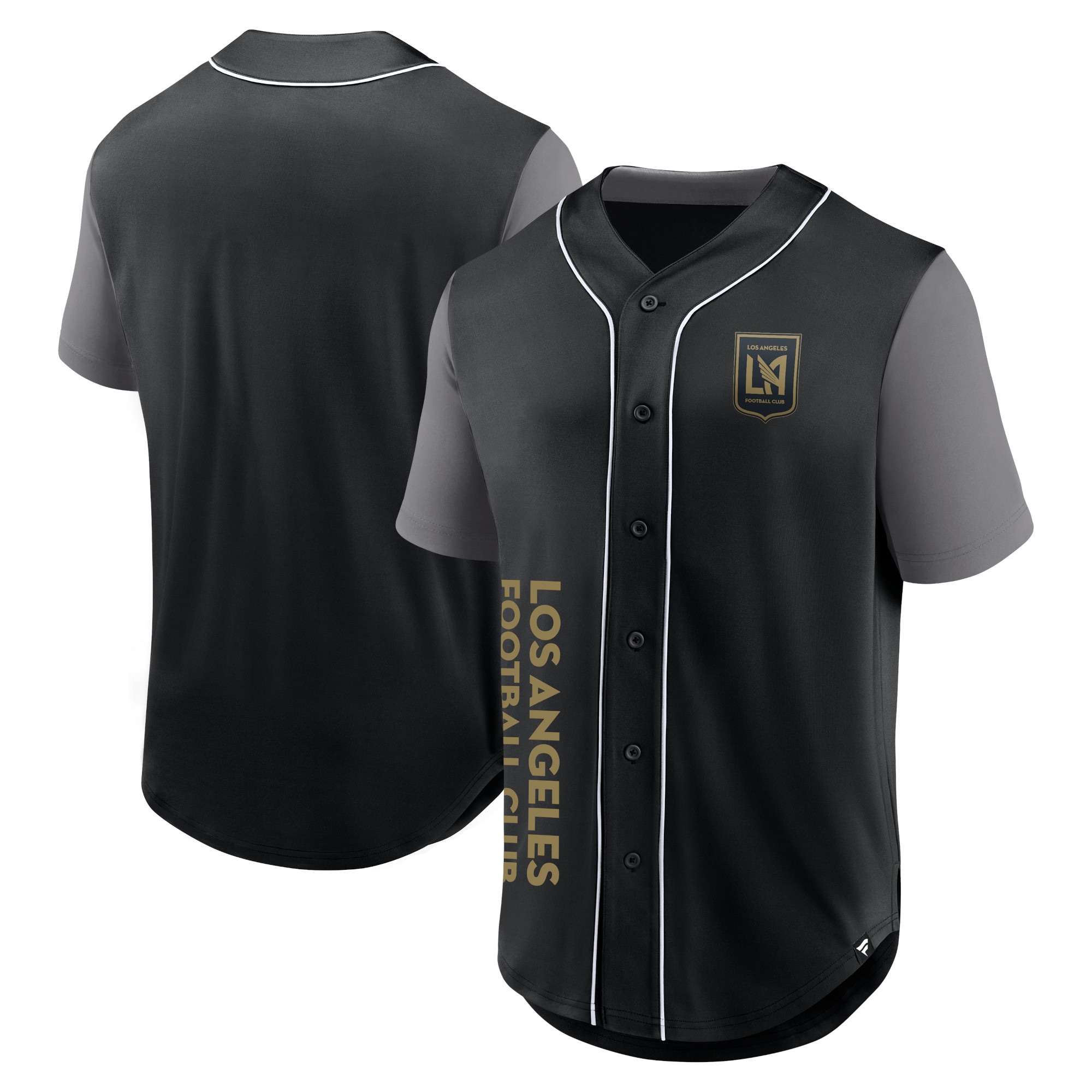 LAFC Branded Balance Fashion Baseball Jersey – Black