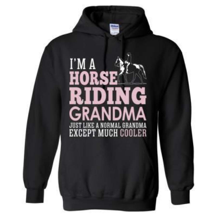 AGR I’M A Horse Riding Grandma Just Like A Normal Grandma Except Much Cooler – Heavy Blend™ Hooded Sweatshirt