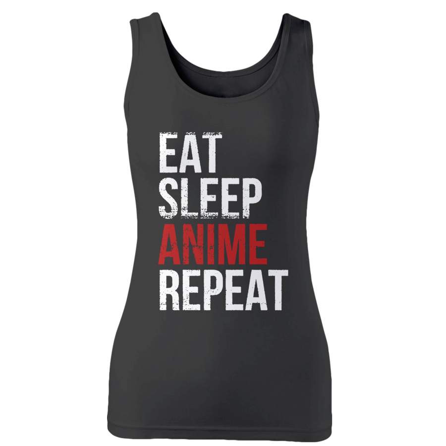 Eat Sleep Anime Repeat Woman’s Tank Top