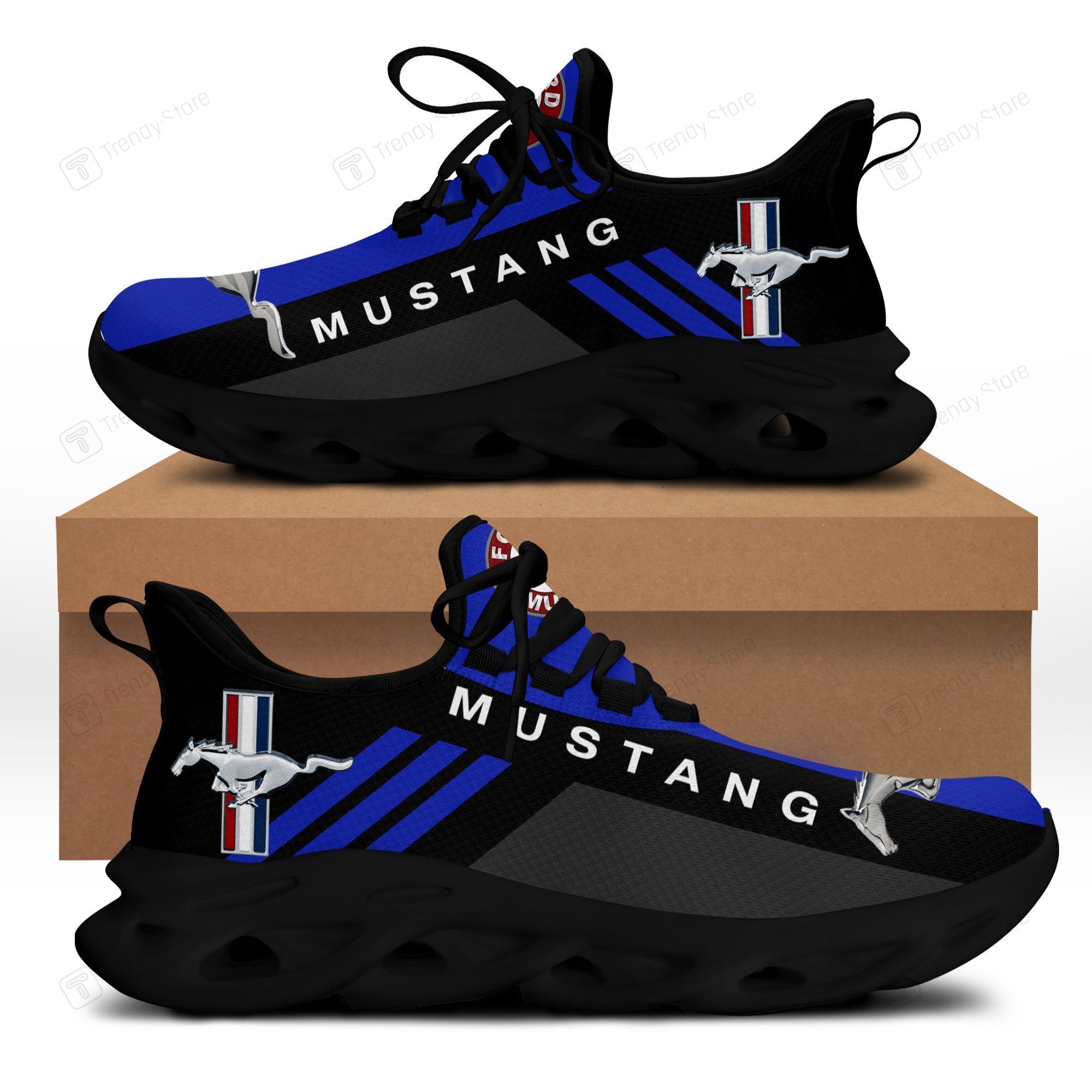 Ford Mustang Running Shoes Ver 1(Blue)