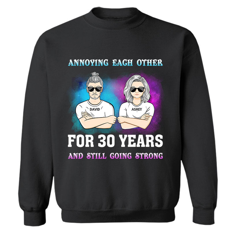 Family Couple Annoying Each Other For Year – Personalized Custom Sweatshirt