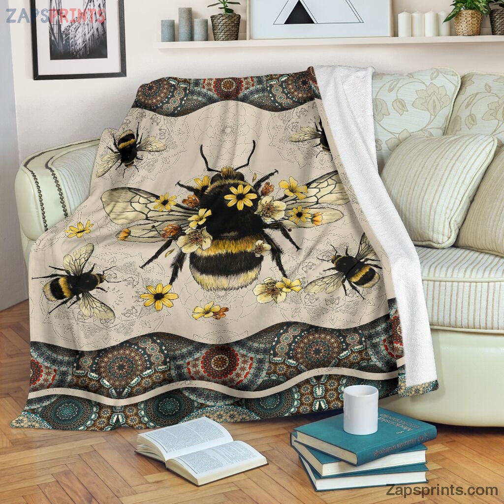 Bee Boho Pattern Blanket – Cool Gift Ideas