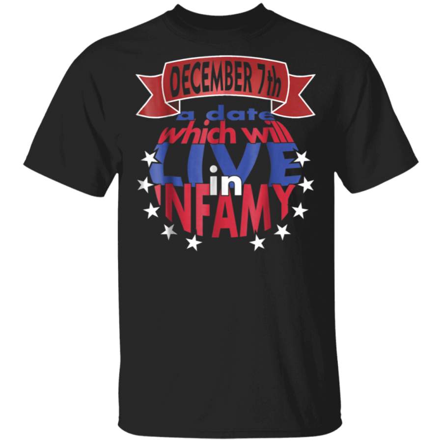 Attack To Pearl Harbor TShirt Infamy Day Presidents Speech