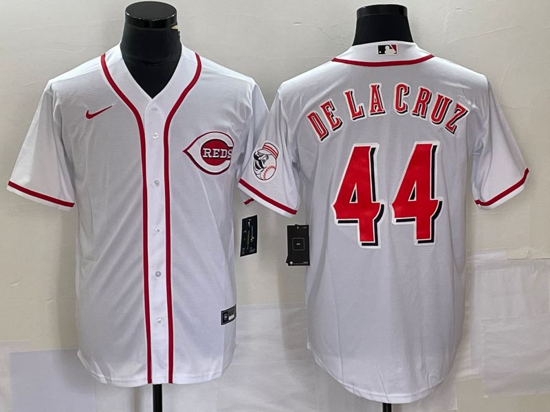 Cincinnati Reds #44 Elly De La Cruz Jersey – White